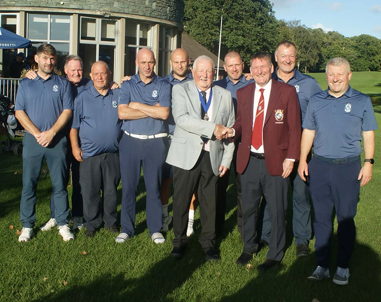 Dukinfield Team with their prizes 