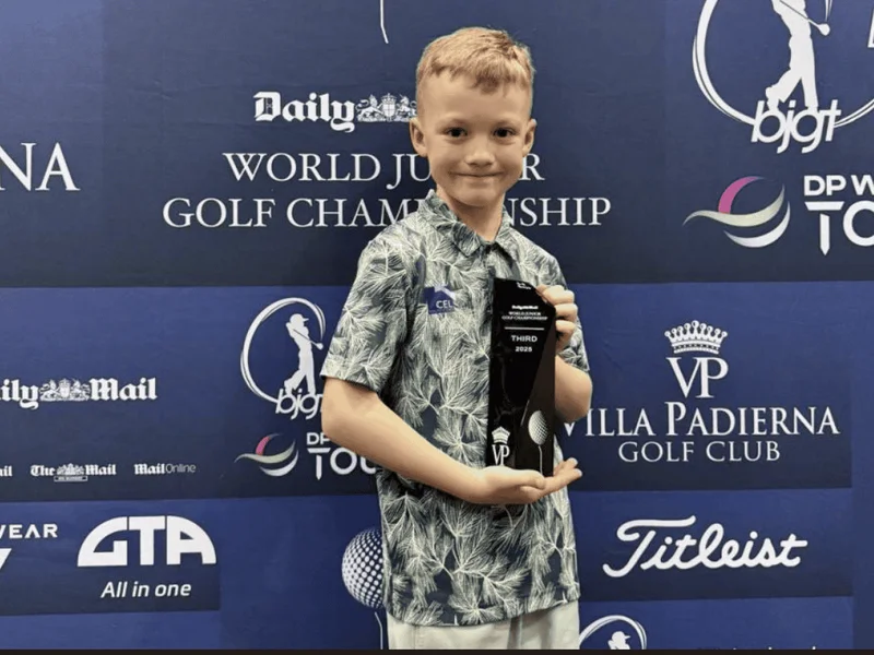 Wirral golfer, 9, finishes third at World Junior Championships