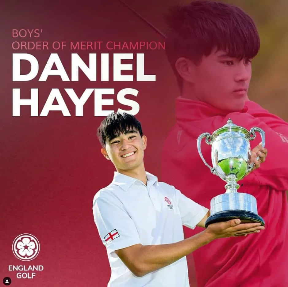Dan Hayes England Boy’s Order of Merit Champion 2024