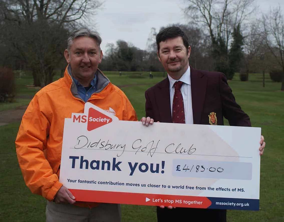 Didsbury Captain Presents Charity Cheque