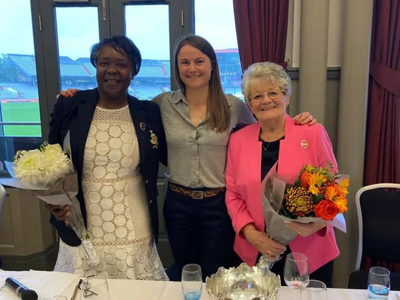 Natalie is a big hit at Lady Past Captain’s Lunch