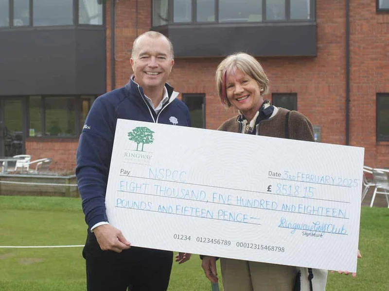 Ringway Golf Club ex Captain delighted with his charity fund raising